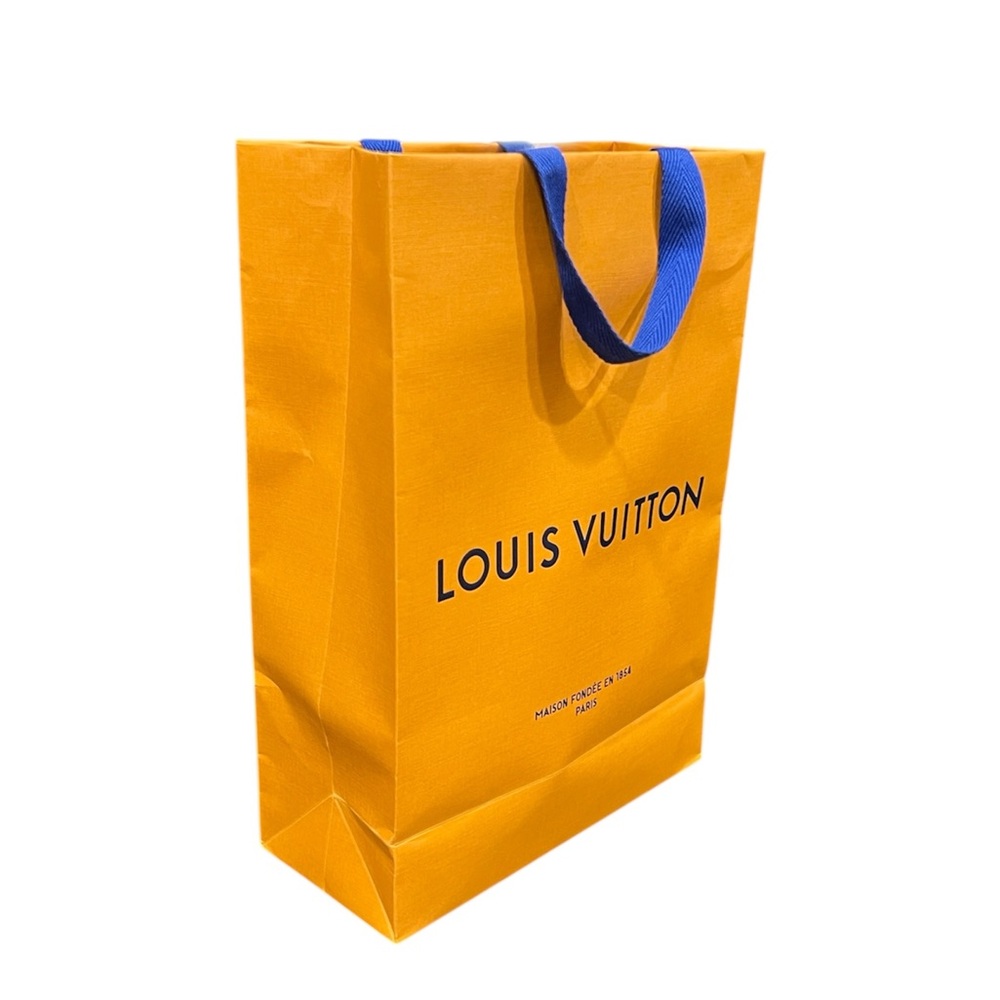 LV Vibrant Orange Bag with Blue Handles - Picture 12 of 13